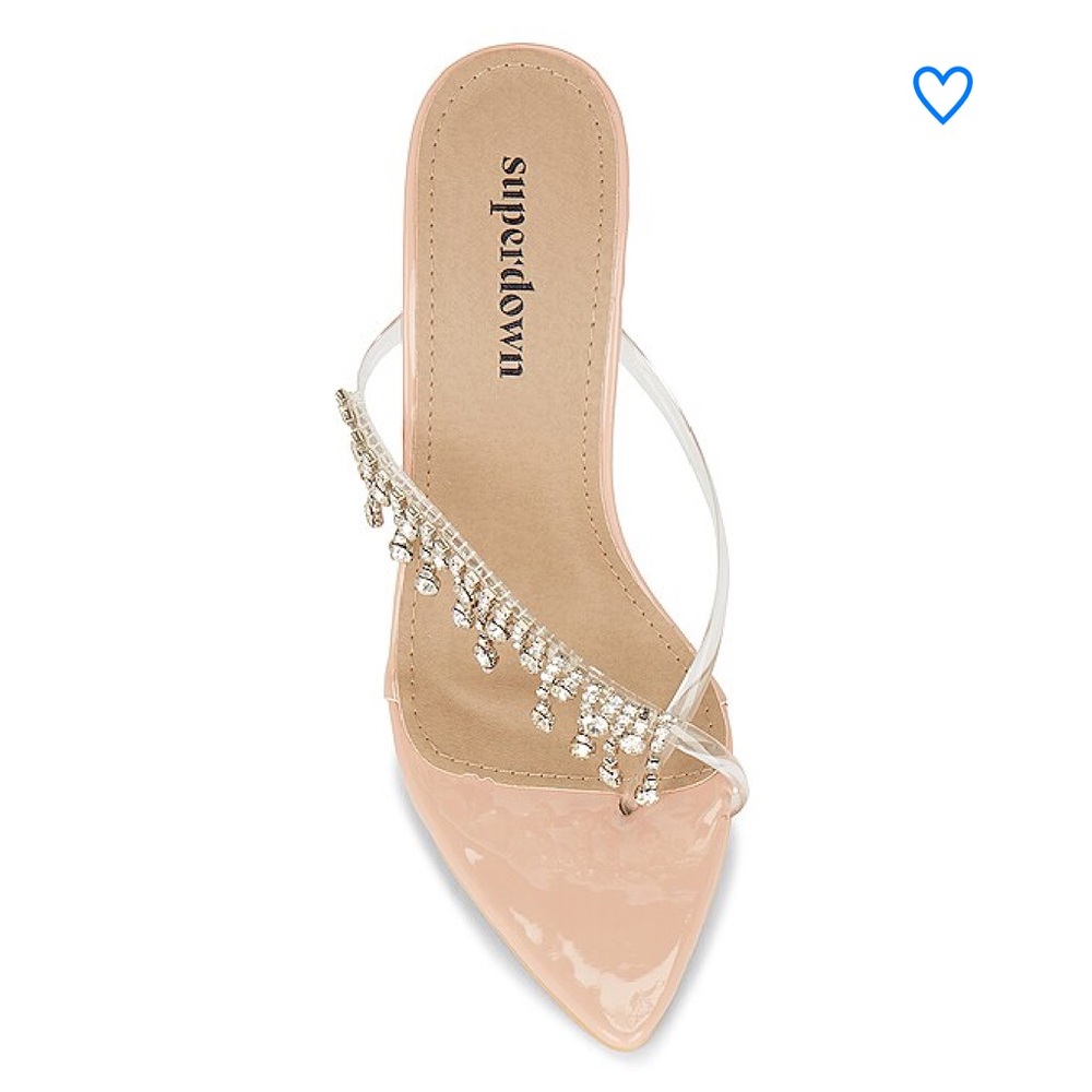 superdown Nude Rhinestone Heels - Picture 10 of 11